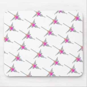 Nazca Lines Hummingbirds - Tiled Version Mouse Mat