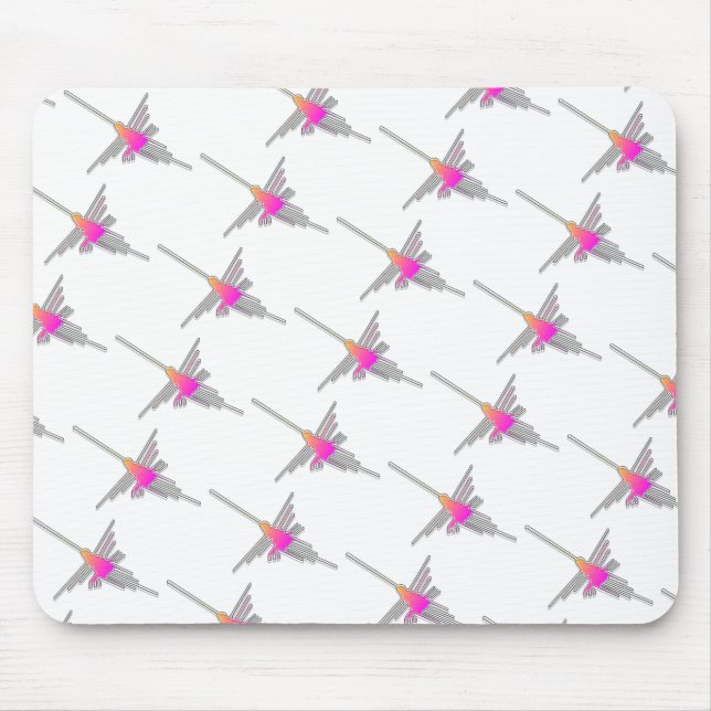Nazca Lines Hummingbirds - Tiled Version Mouse Mat (Front)