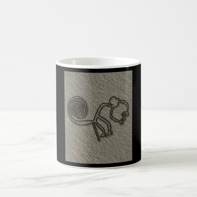 NAZCA LINES MONKEY NAZCA LINES ART Geoglyphs Coffee Mug (Center)