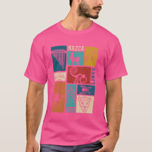 Nazca Lines - Peru Geoglyph Monkey Astronaut Spide T-Shirt