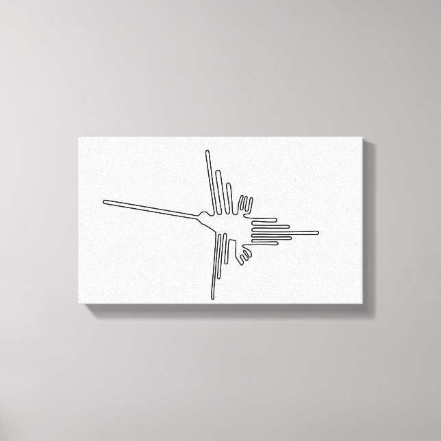 Nazca Peru bird ancient geoglyph symbol mystery en Canvas Print (Front)