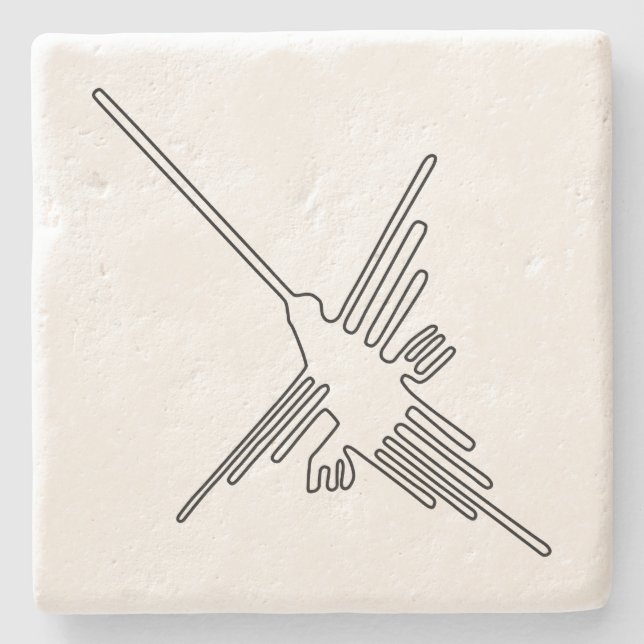 Nazca Peru bird ancient geoglyph symbol mystery en Stone Coaster (Front)