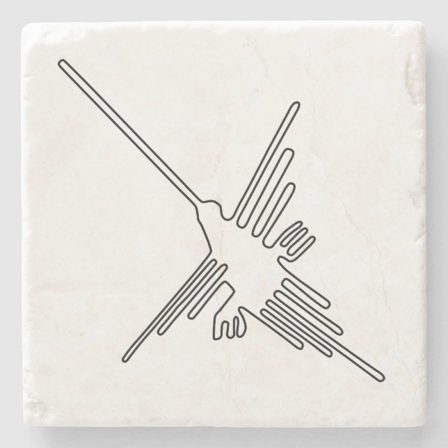Nazca Peru bird ancient geoglyph symbol mystery en Stone Coaster (Front)