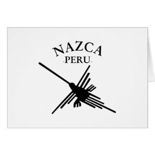 Nazca Peru Hummingbird With Curved Text