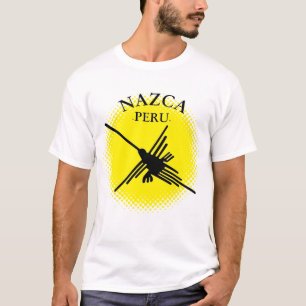 Nazca Peru Hummingbird With Yellow Sun T-Shirt