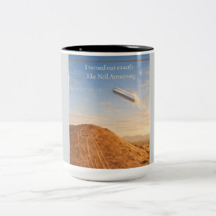 Nazca The astronaut Two-Tone Coffee Mug