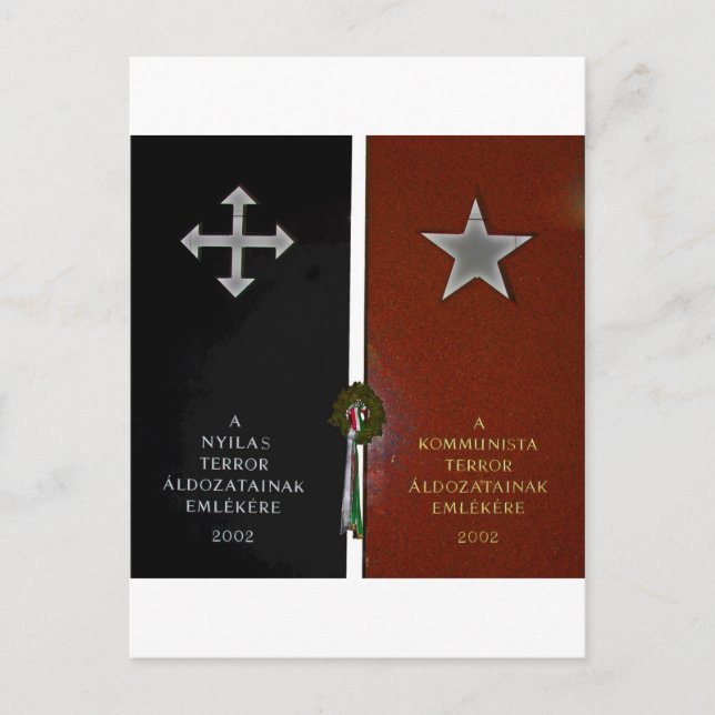 Nazi and Communist Terror Postcard (Front)