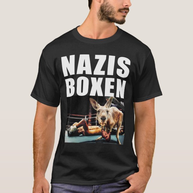 Nazis Boxing Demo Against Right And Violence With  T-Shirt (Front)