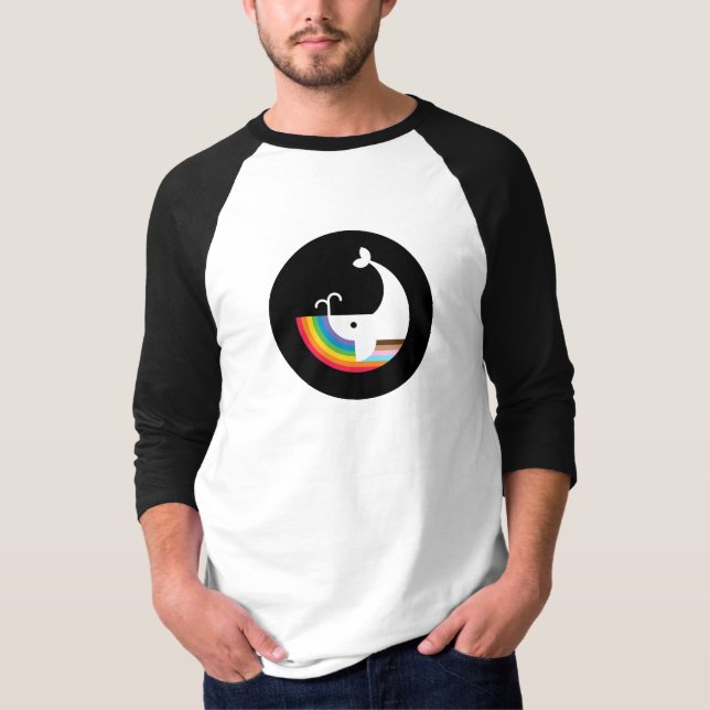 NB Pride Butch-Cut Whale Baseball Tee (Front)