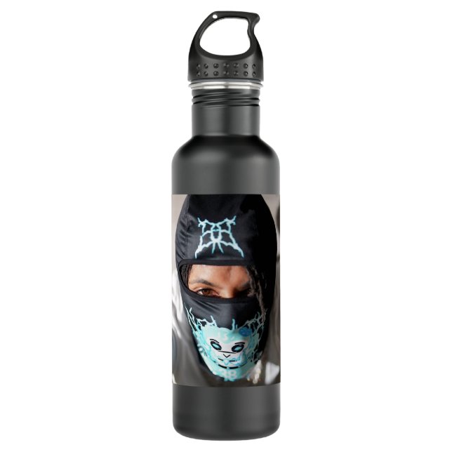 NBA Youngboy Poster Premium T Shirt 710 Ml Water Bottle (Front)