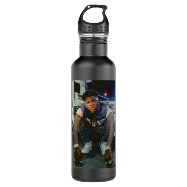 NBA YOUNGBOY T shirt cl Essential T Shirt 710 Ml Water Bottle (Front)