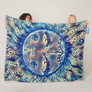 Psychedelic Red Poisonous Mushroom Pattern Throw Blanket ...