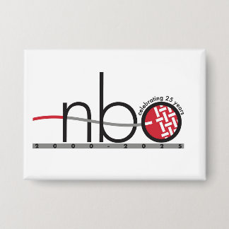 NBO 25th Anniversary Square Button
