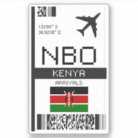 NBO Kenya Boarding Pass - Africa Travel