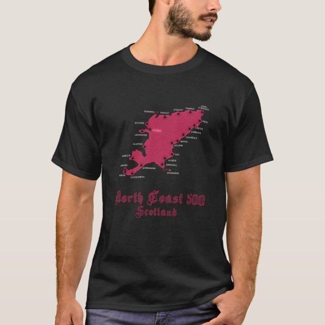 NC500 SCOTLAND NORTH COAST 500 T-Shirt (Front)