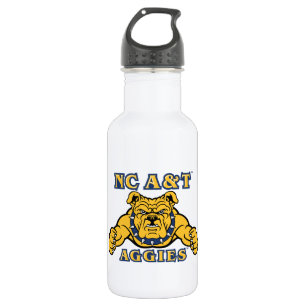 NC A&T Aggies Aggie Bulldog 532 Ml Water Bottle