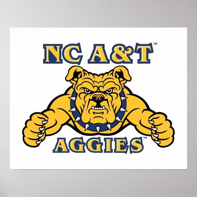 NC A&T Aggies | Aggie Bulldog Poster (Front)