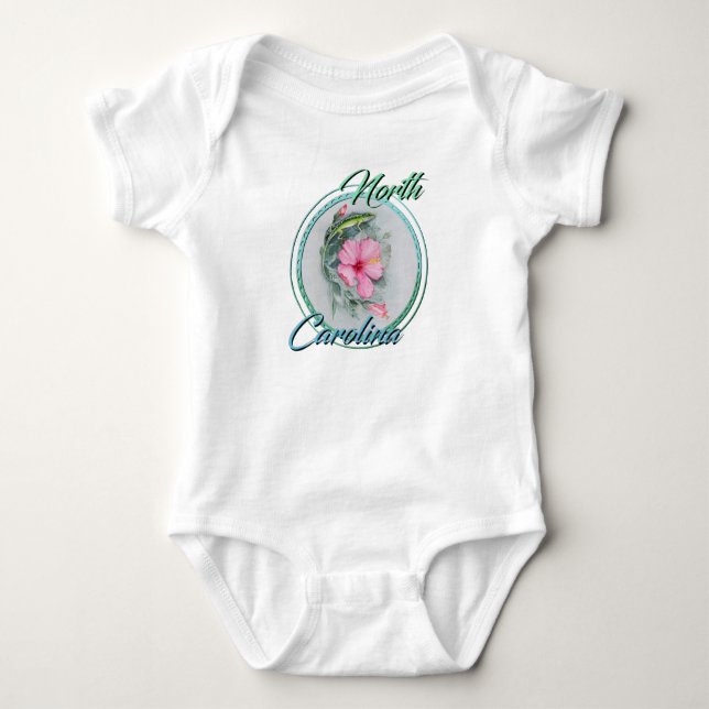 NC Anole & Hibiscus T-Shirt (Front)
