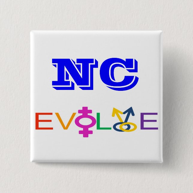 NC Evolve 15 Cm Square Badge (Front)