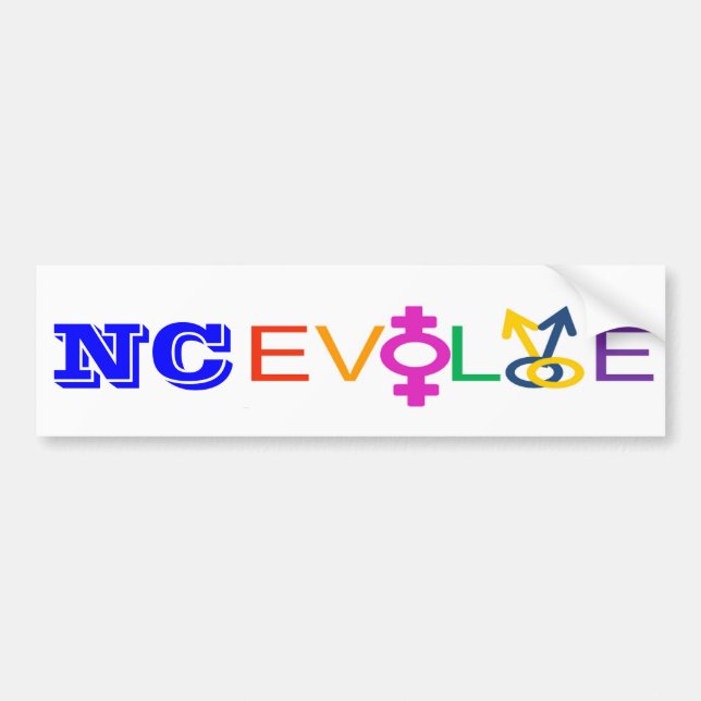 NC Evolve Bumper Sticker (Front)