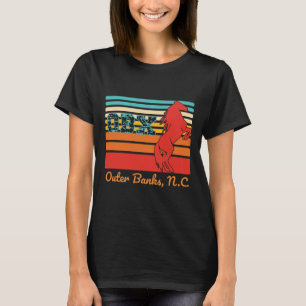 Nc Obx Retro Corolla Beach Vacation Outer Banks Wi T-Shirt