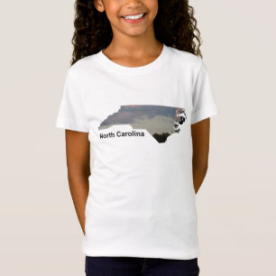 NC Pink Blue Sky With Trees Girls Tee