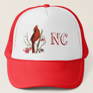 NC State Red Bird Hat. Trucker Hat