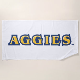 NCA&T State University   Aggies Wordmark Beach Towel