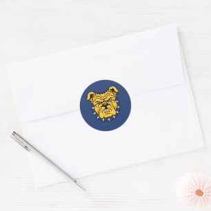 NCA&T State University   Bulldog Face Classic Round Sticker