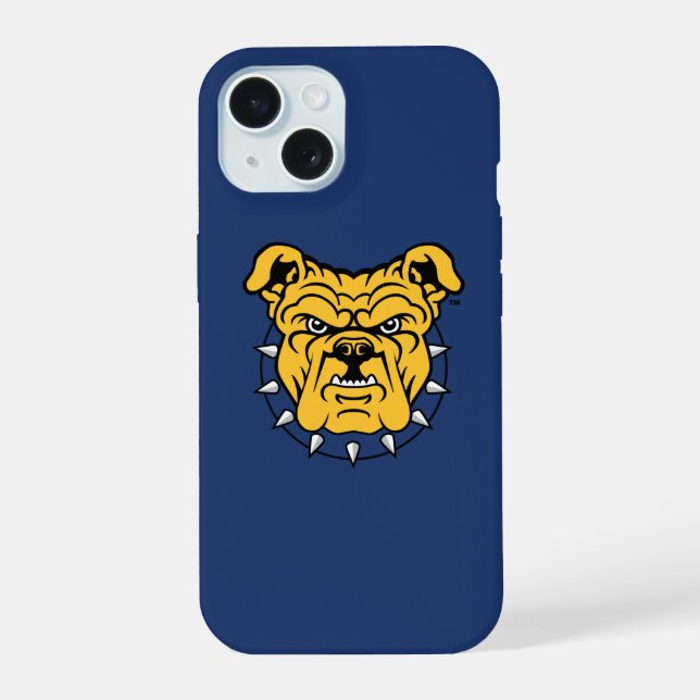 NCA&T State University | Bulldog Face iPhone 15 Case (Back)