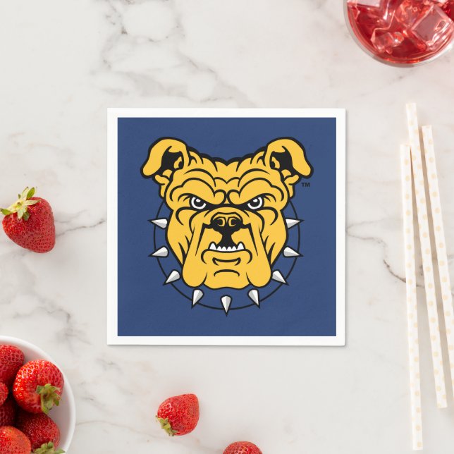 NCA&T State University | Bulldog Face Napkin (Insitu)