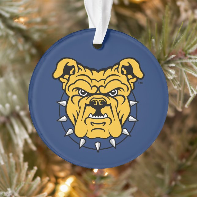 NCA&T State University | Bulldog Face Ornament (Tree)