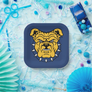 NCA&T State University Bulldog Face Paper Plate