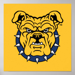 NCA&T State University   Bulldog Face Poster