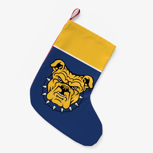 NCA&T State University | Bulldog Face Small Christmas Stocking (Front (Hanging))