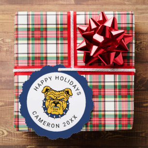 NCA&T State University   Bulldog Face Tree Decoration Card