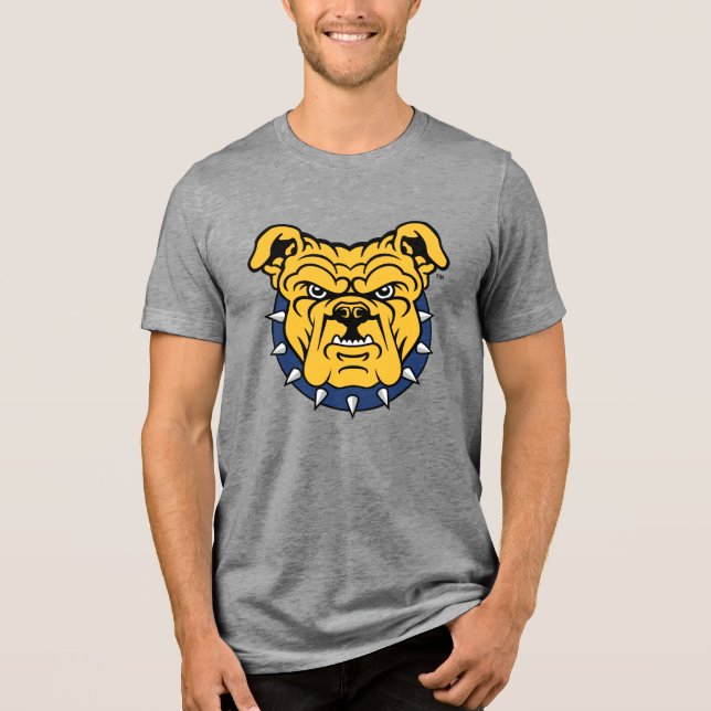 NCA&T State University | Bulldog Face Tri-Blend Shirt (Front)