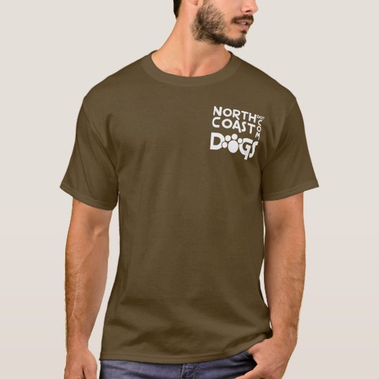 NCD Pocket Logo - White on Dark T-Shirt