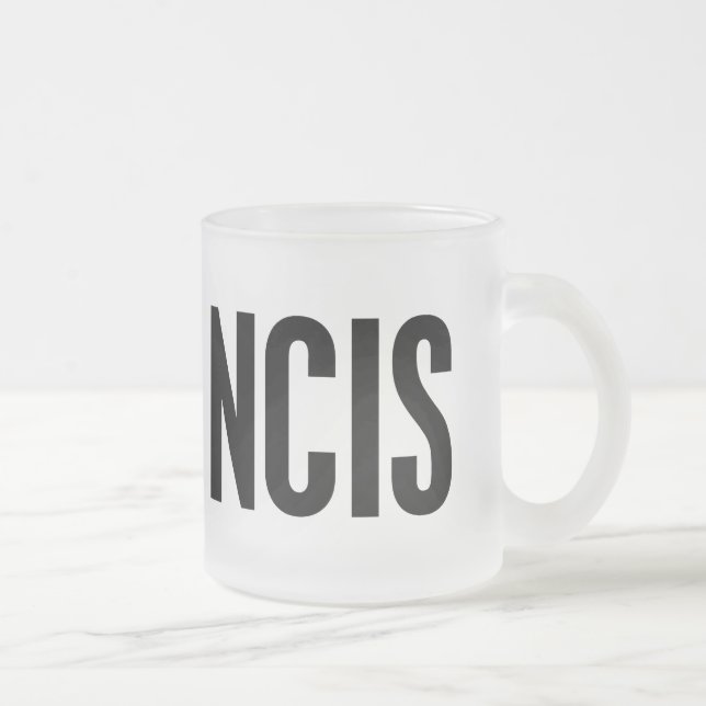 NCIS FROSTED GLASS COFFEE MUG (Right)