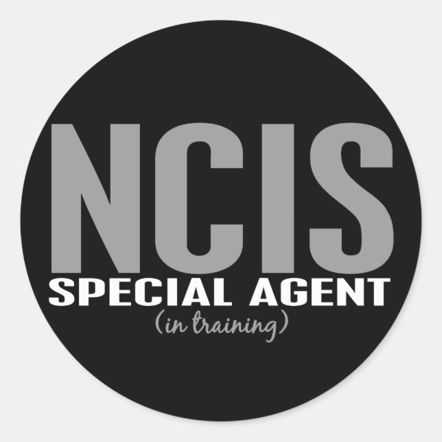 NCIS Special Agent In Training 1 Classic Round Sticker (Front)