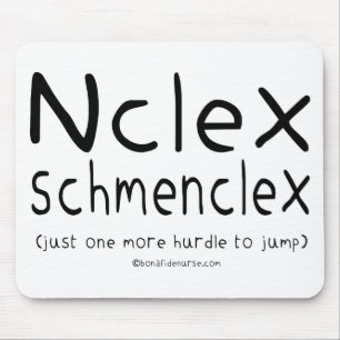 NCLEX Schmenclex Nursing Exam Mouse Mat