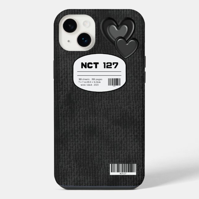 NCT 127 Inspired Notebook Cover iPhone Case (Back)