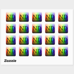 ND (NeuroDiverse) Square Sticker