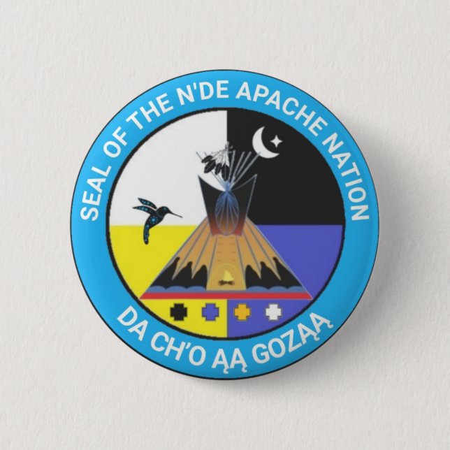 N'de Apache Nation 6 Cm Round Badge (Front)