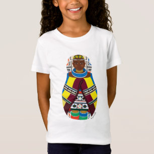 Ndebele, South African Matryoshka Girls' T-Shirt