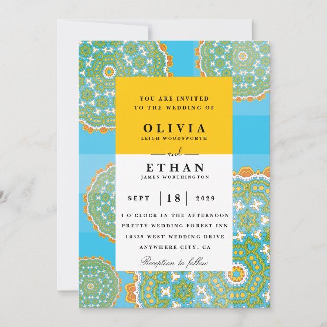 Ndebele traditional wedding invitations (Front)