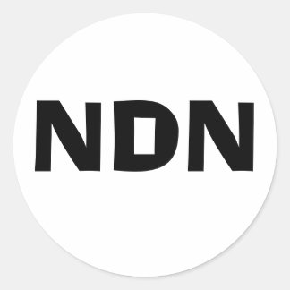 NDN decal Classic Round Sticker