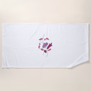 Ndrrmc Style, Soft Purple, Jazzberry Jam Beach Towel