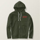 NDST Embroidered Zippered Hoodie