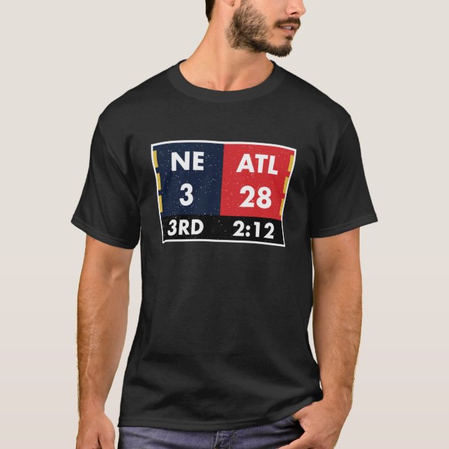 NE 3 ATL 28 to NE 34 ATL 28 Final Shirt Funny Game (Front)